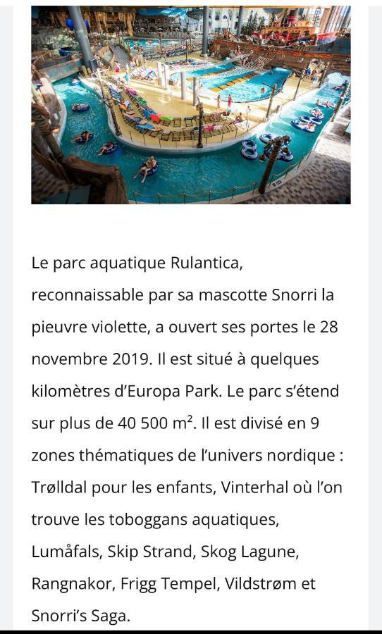 Апартаменти Location Mh Situee A 15 Mn D Europa Park Et Rulantika Boofzheim Екстер'єр фото